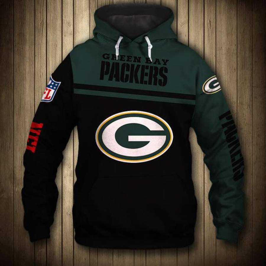 Green Bay Packers Hoodie 3D Style5621 All Over Printed