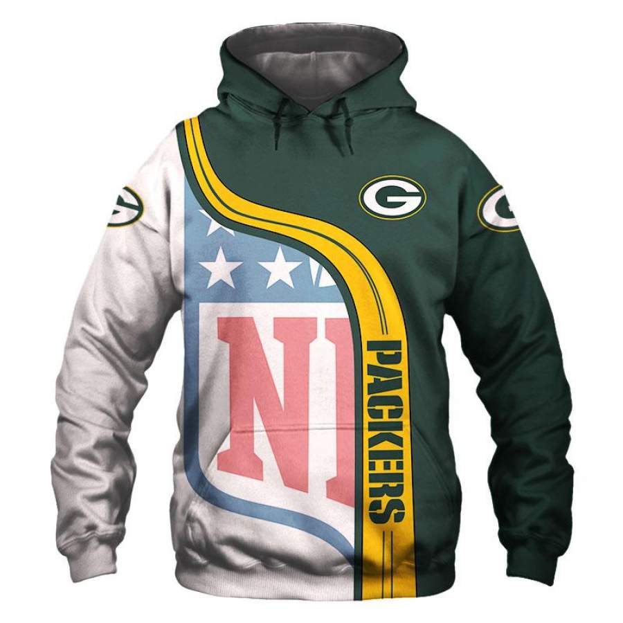 Green Bay Packers Hoodie 3D Style5622 All Over Printed