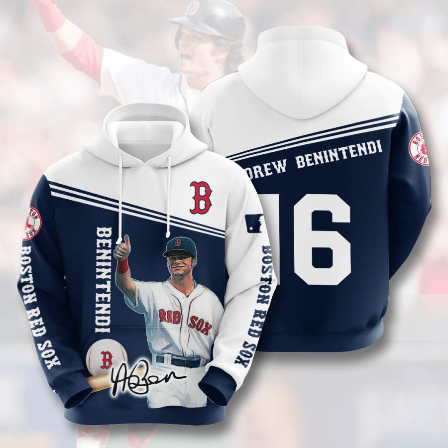 Boston Red Sox Andrew Benintendi Hoodie 3D Style5075 All Over Printed