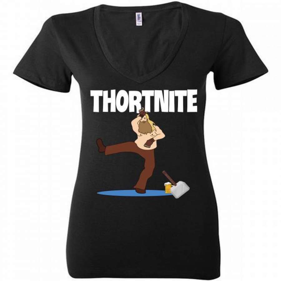 Fat Thor Thortnite Fortnite Ladies Deep V-Neck