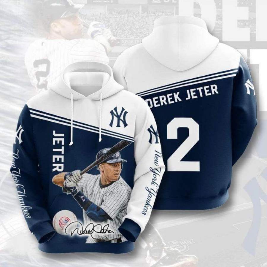 Derek Jeter 2 New York Yankees Hoodie 3D Style4953 All Over Printed