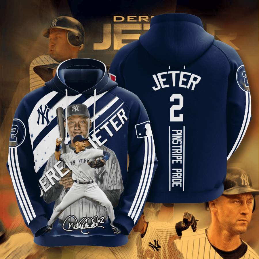 Derek Jeter New York Yankees Hoodie 3D Style4927 All Over Printed