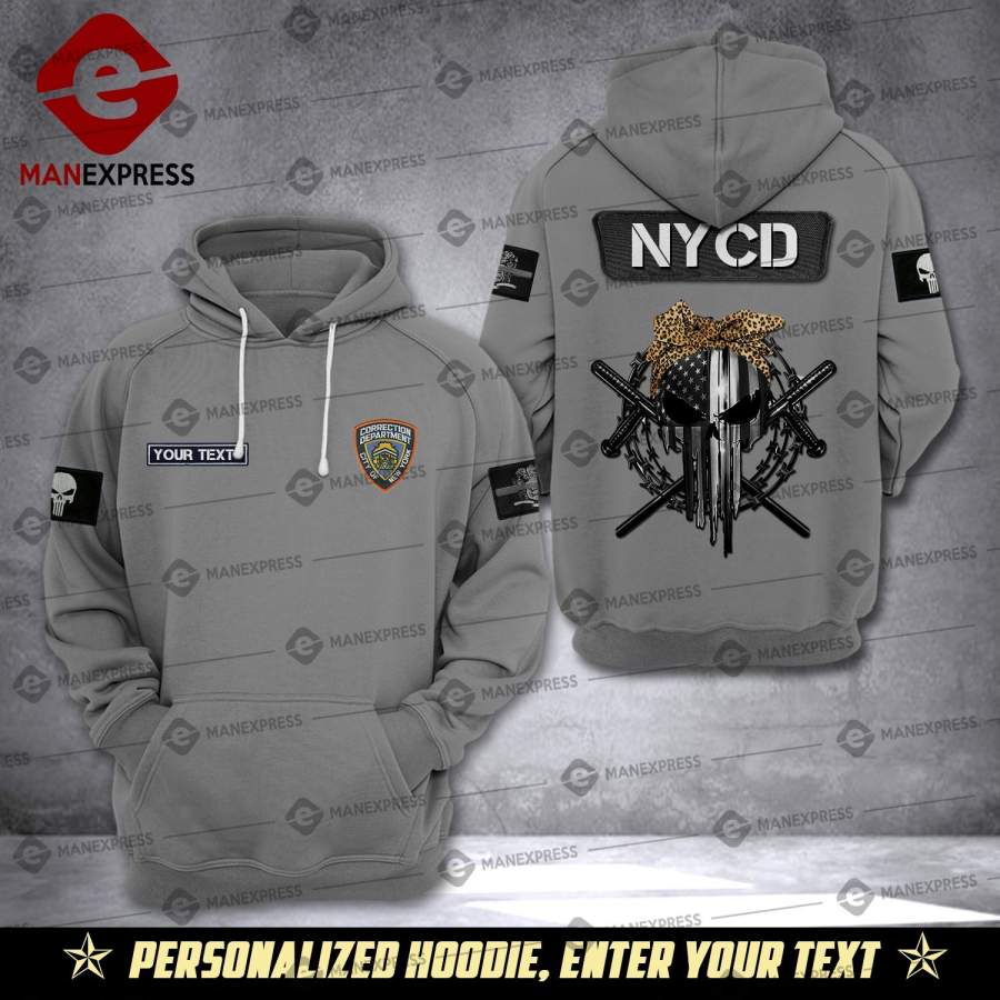 Customized Nycd – New York City Department Of Correction Correctional Officer Woman 2 3D All-over Pullover Hoodie Print Unisex