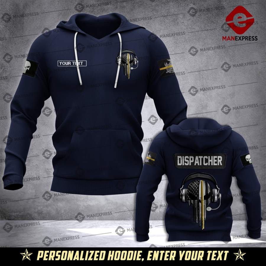 Customized Dispatcher New York State 3D All-over Pullover Hoodie Print Unisex Lvt2204