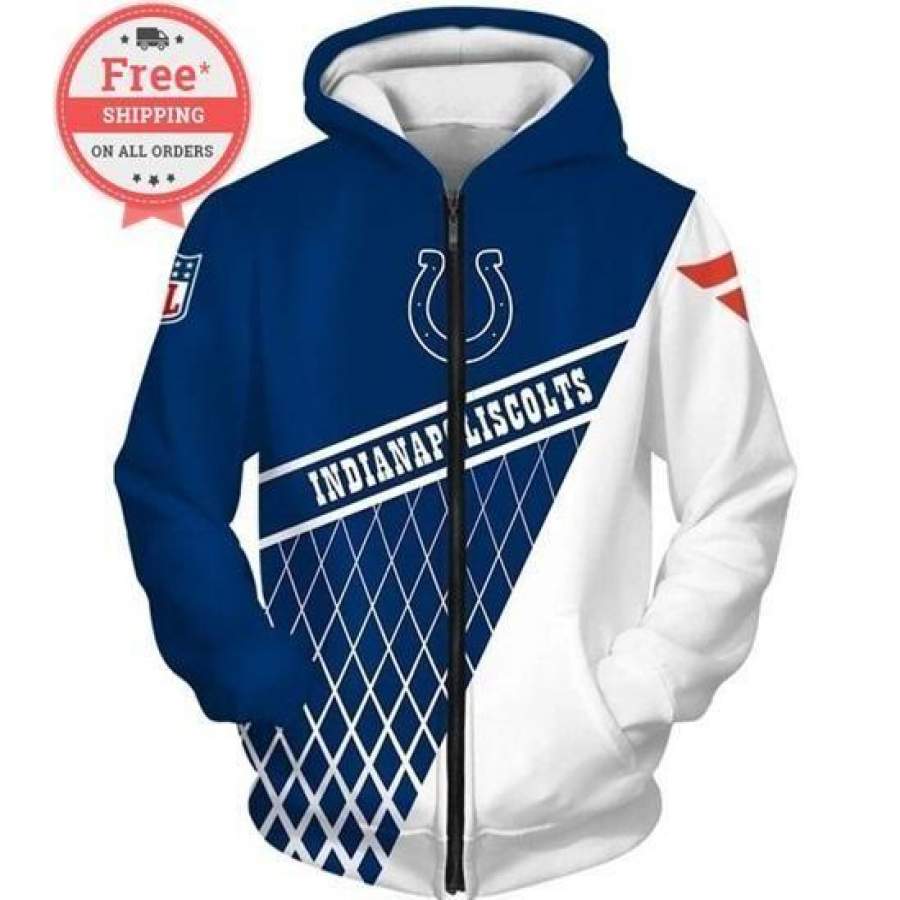 Indianapolis Colts Hoodie 3D Style4370 All Over Printed