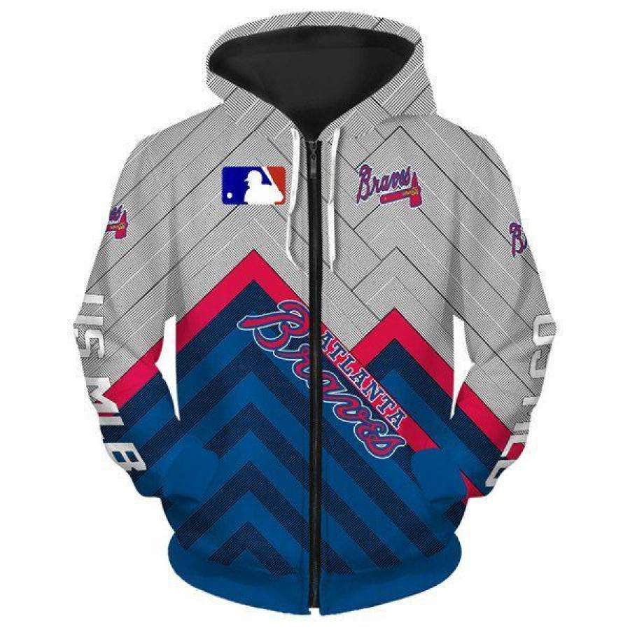 Atlanta Braves Hoodie 3D Style1611 All Over Printed