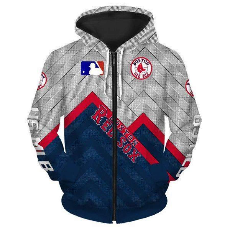 Boston Red Sox Hoodie 3D Style1627 All Over Printed