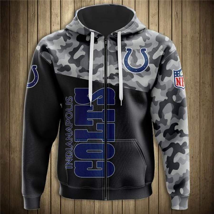 Indianapolis Colts Military Hoodie 3D Style1269 All Over Printed