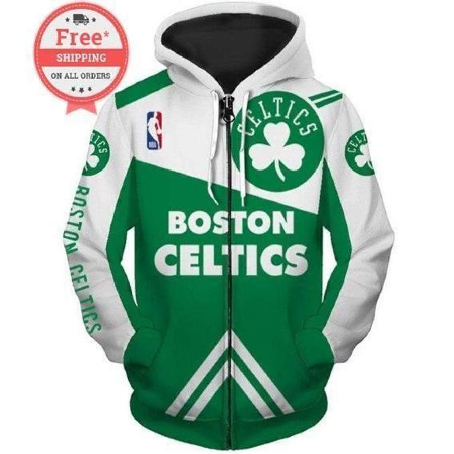 Boston Celtics Hoodie 3D Style1007 All Over Printed