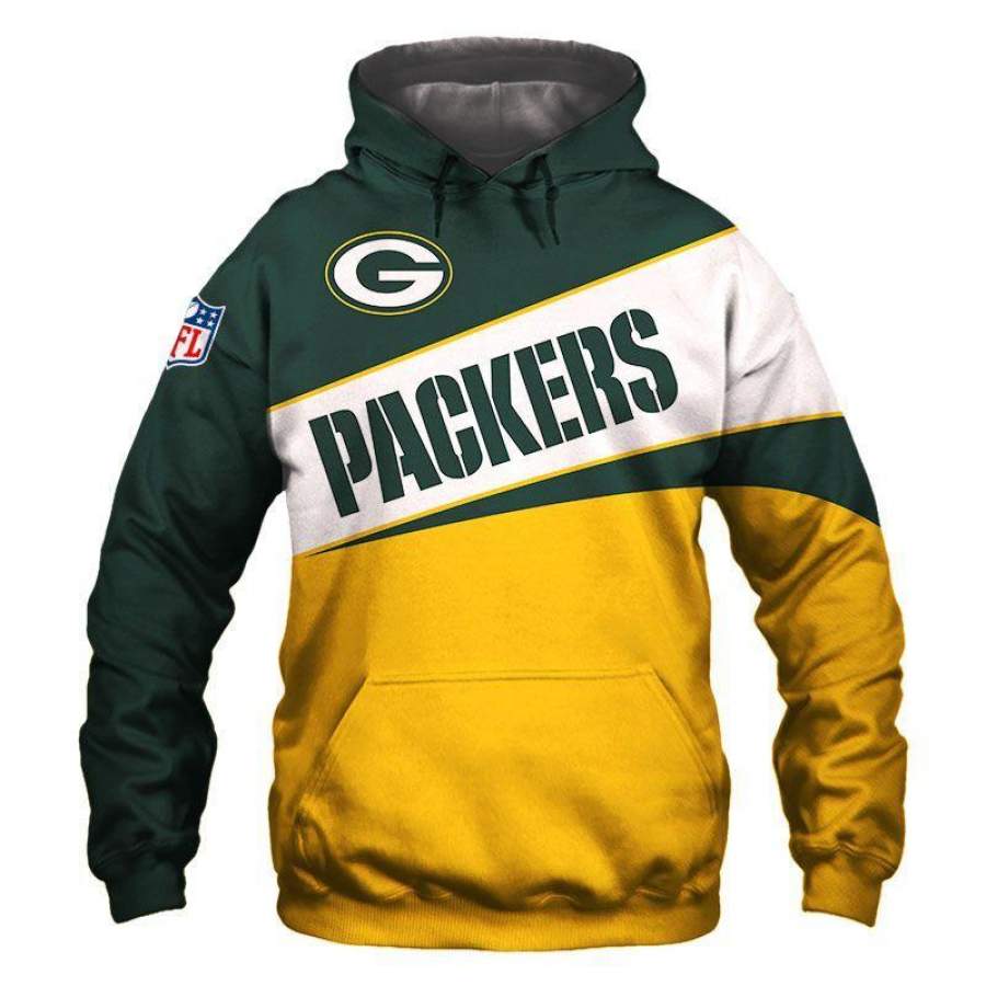 Green Bay Packers Hoodie 3D Style1320 All Over Printed