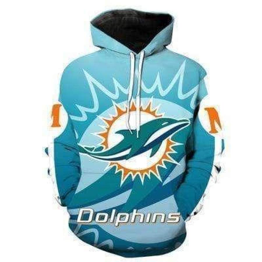 Dolphins Hoodie 3D Style642 All Over Printed