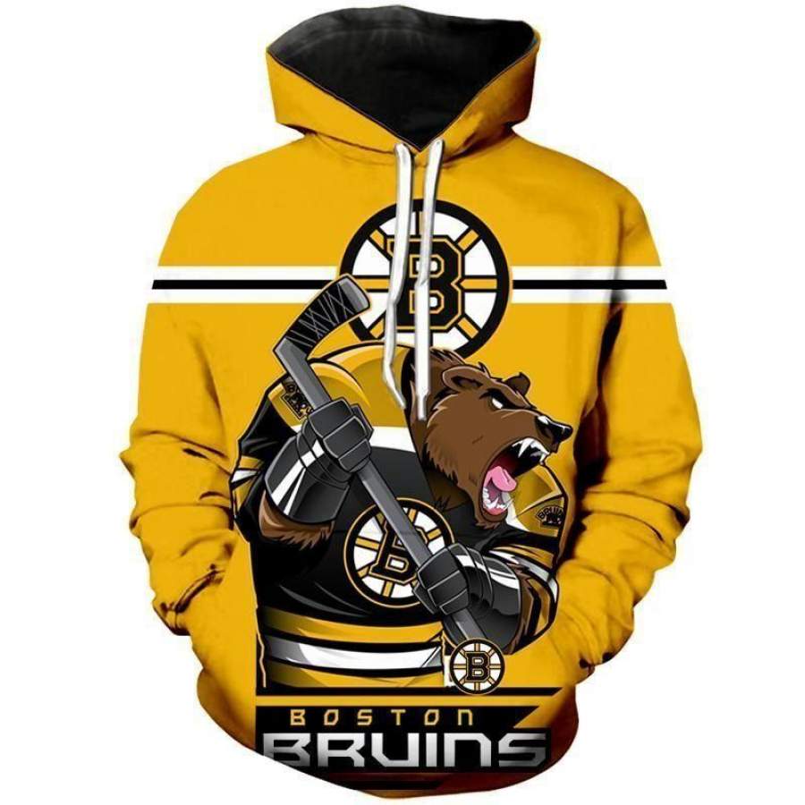 Boston Bruins Hoodie 3D Style282 All Over Printed