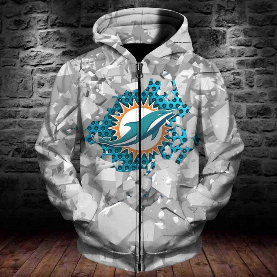 Dolphins Hoodie 3D Style395 All Over Printed