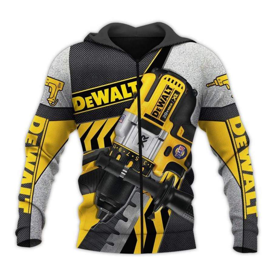 Beautiful Dewalt Hoodie All Over Printed