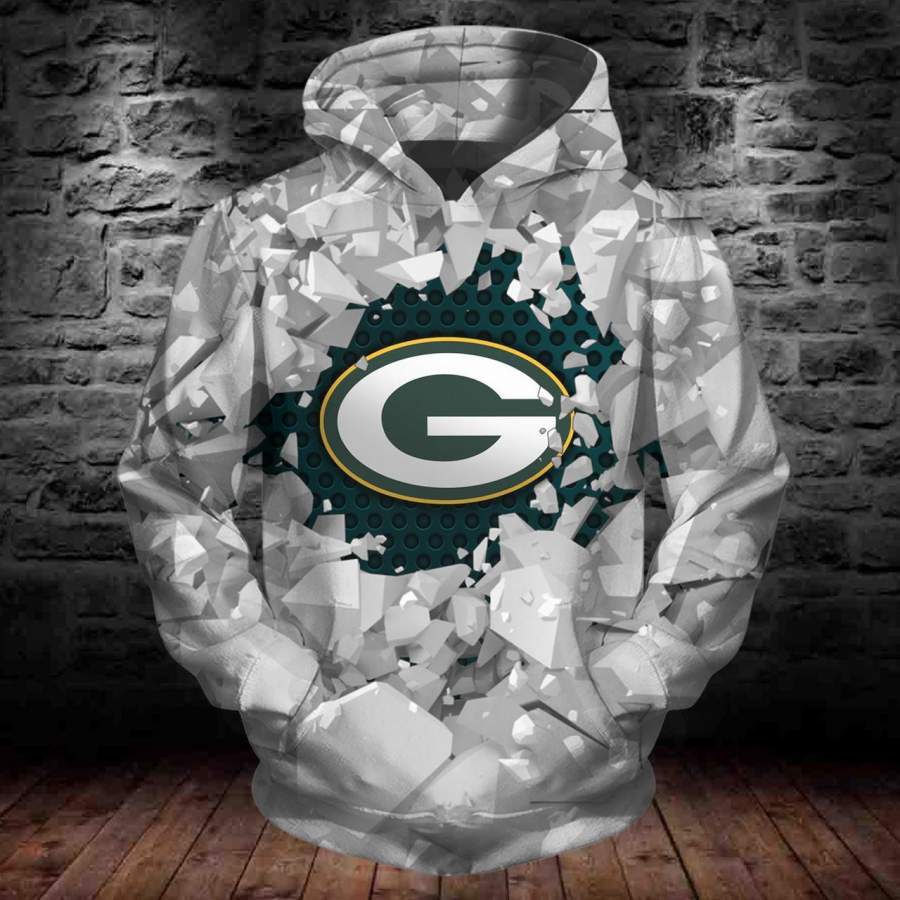 Green Bay Packers Apparel 527 Hoodie All Over Printed