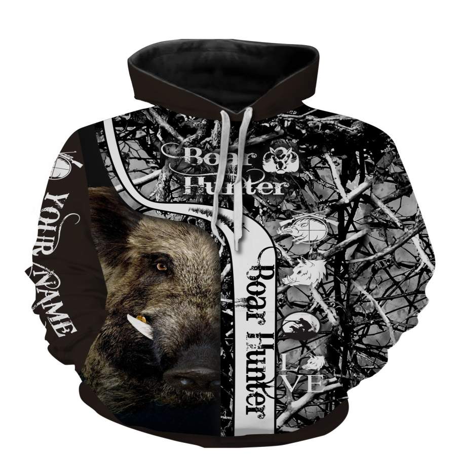 Cool boar hunter camo muddy full printing shirt and hoodie – TATS21