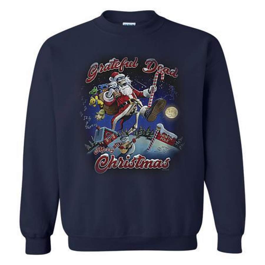 Grateful Dead Christmas Sweatshirt Cool Christmas Sweatshirt