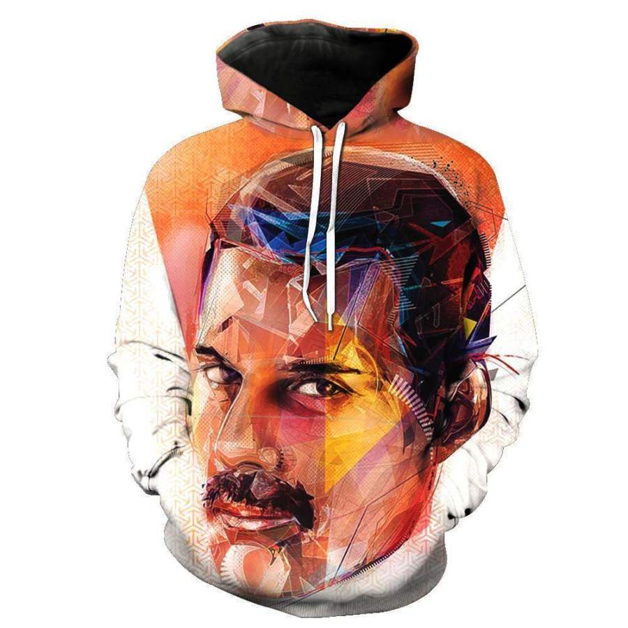 Freddie Mercury 3D full over print Hoodie, Sweater, TShirt TS-138