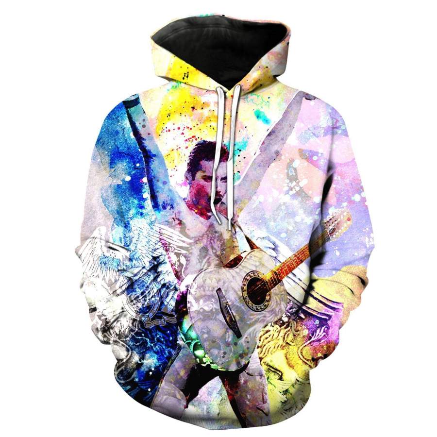 Freddie Mercury 3D full over print Hoodie, Sweater, TShirt RH-177