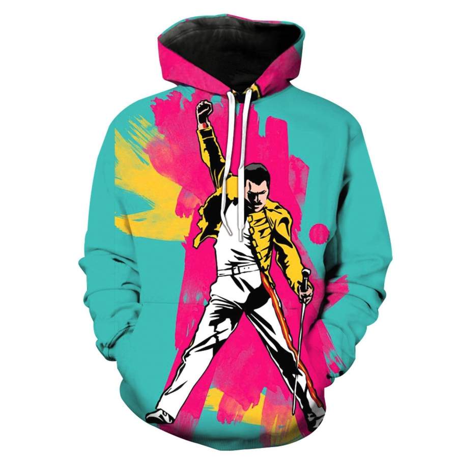 Freddie Mercury 3D full over print Hoodie, Sweater, TShirt RH-181