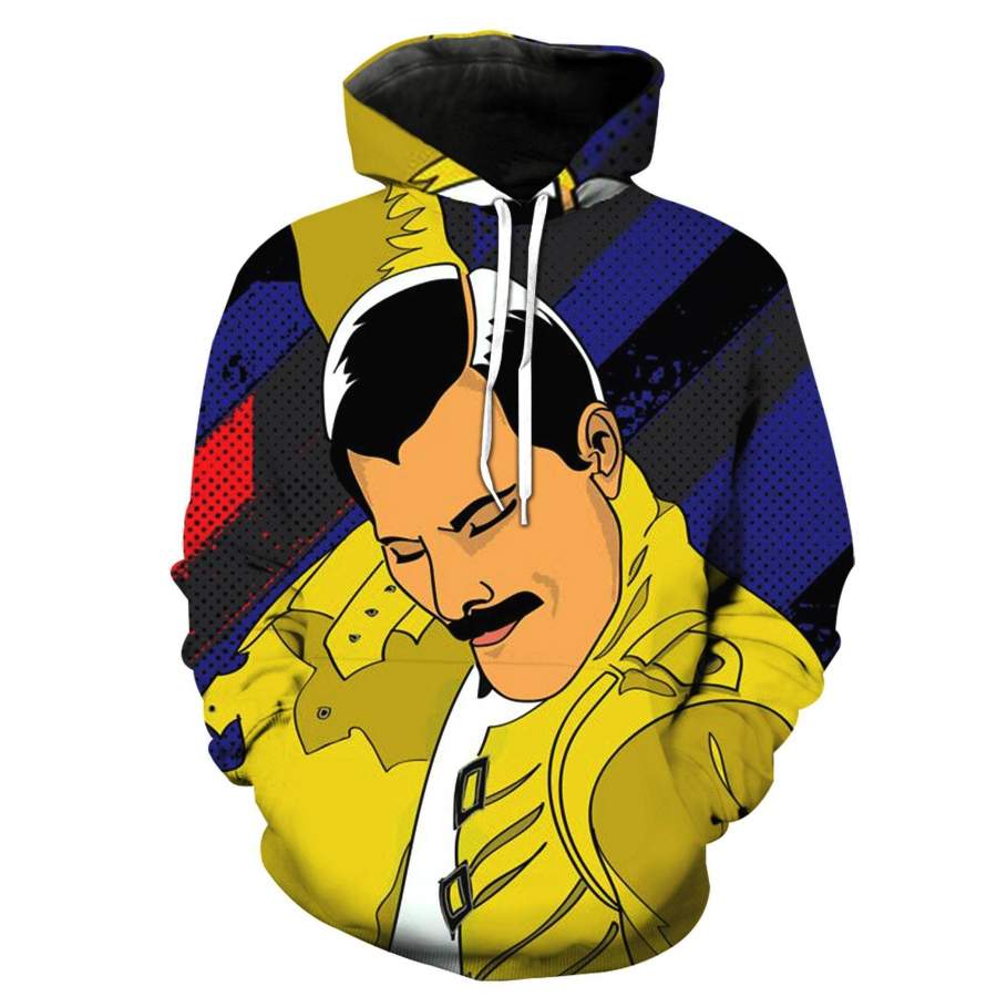 Freddie Mercury 3D full over print Hoodie, Sweater, TShirt RH-171