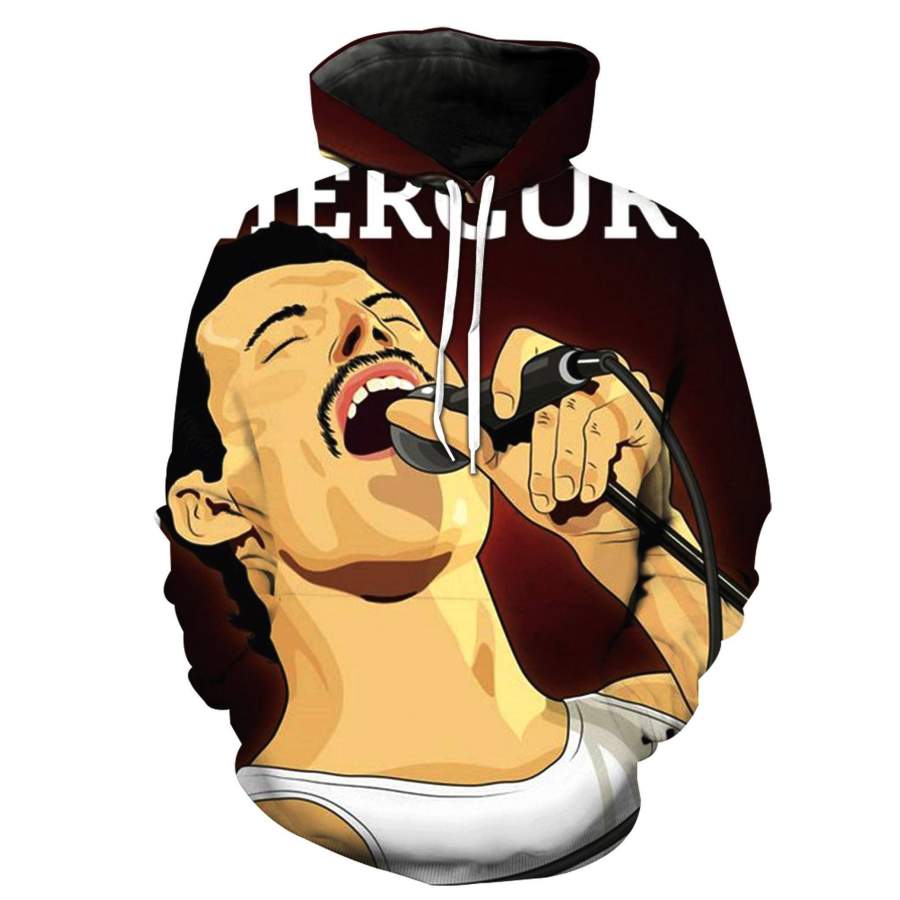 Freddie Mercury 3D full over print Hoodie, Sweater, TShirt RH-178