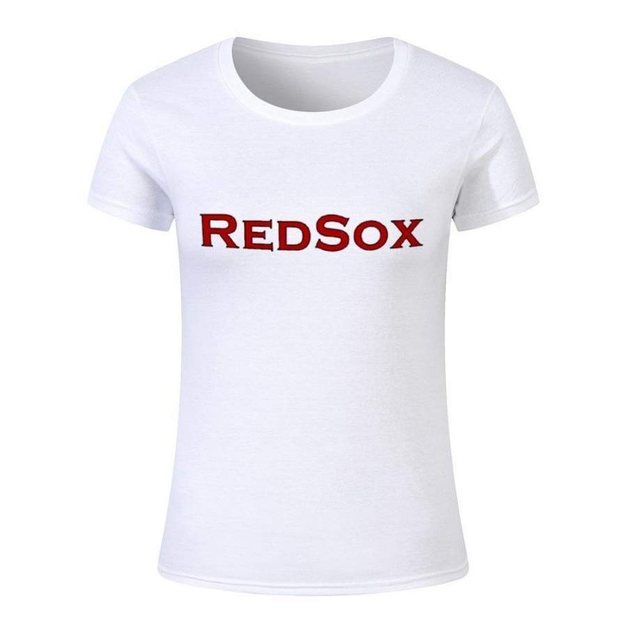 Boston Redsox loose Hipsters women fashion funny print Summer europe tops tees uk t shirt