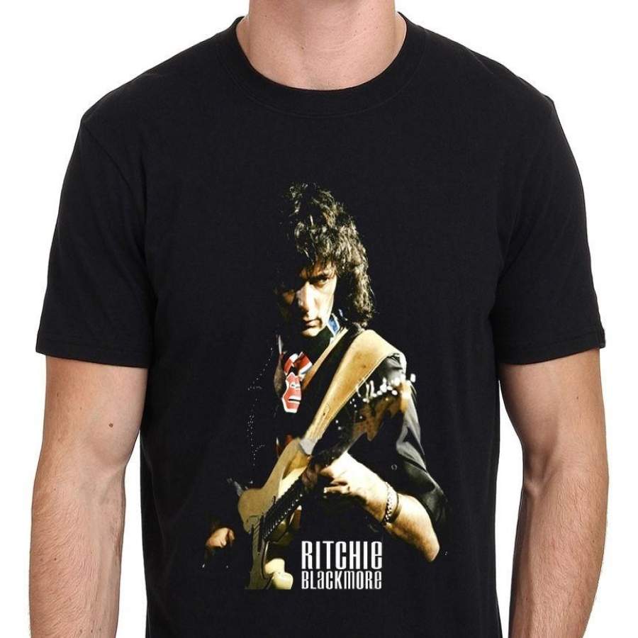 Blackmore Heavy Metal Rock Chitarrista Design Short Sleeve Men T Shirt Personalizza Stampato Manica Corta Tees