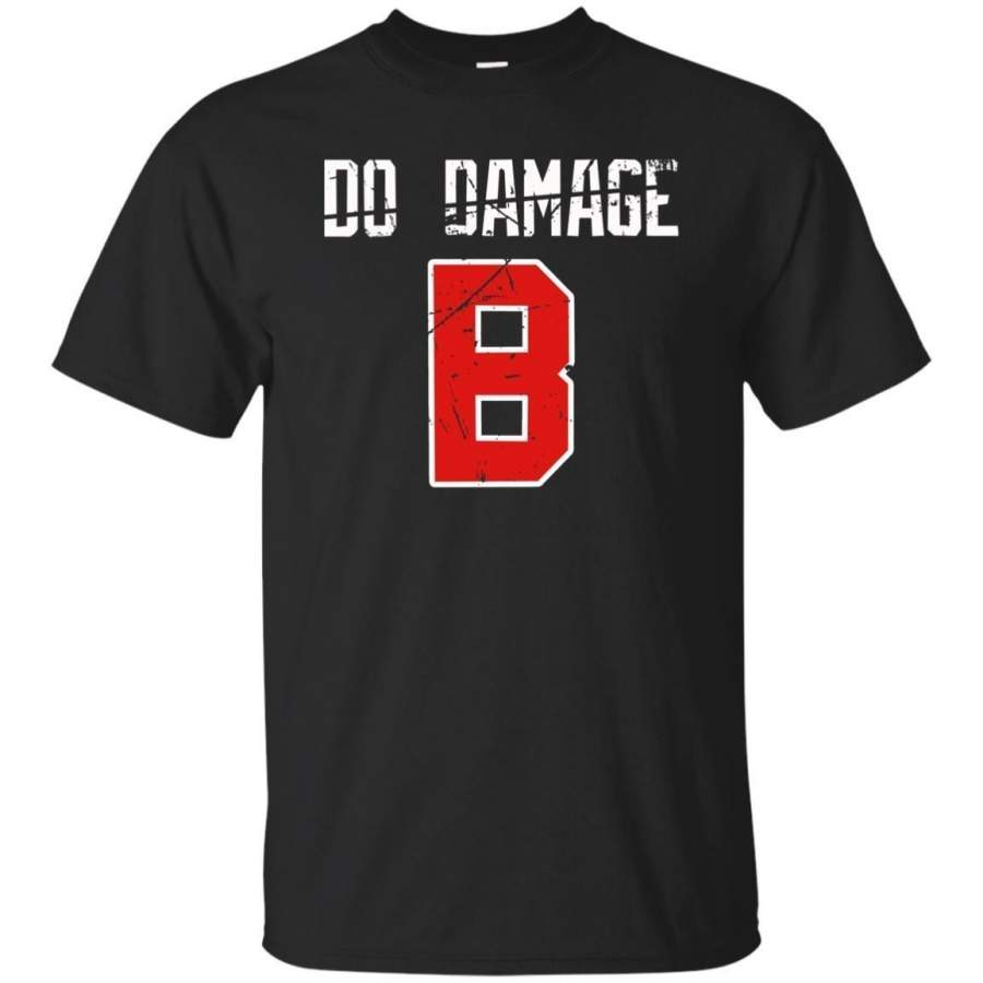 Do The Damage Boston Baseball Fans T-shirt Mens Black T Shirt Cotton T Shirt Graphic Tee Casual Tops