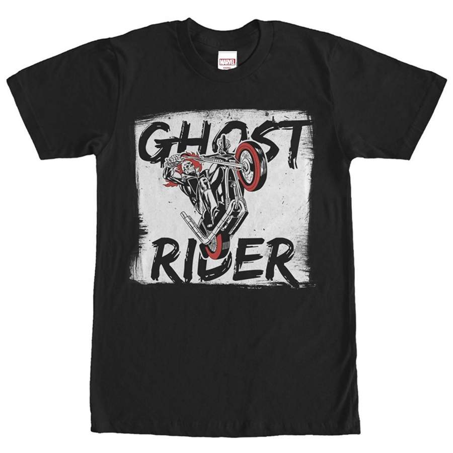 Ghost Rider Paint Print Mens Graphic T Shirt