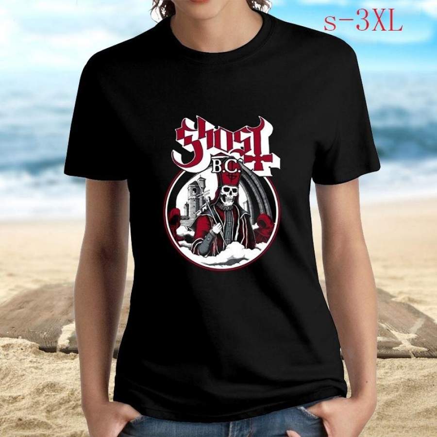 Heavy Metal Band Ghost BC Logo Mens Summer Fashion Short Sleeves Tee Shirt Black Size S-3XL