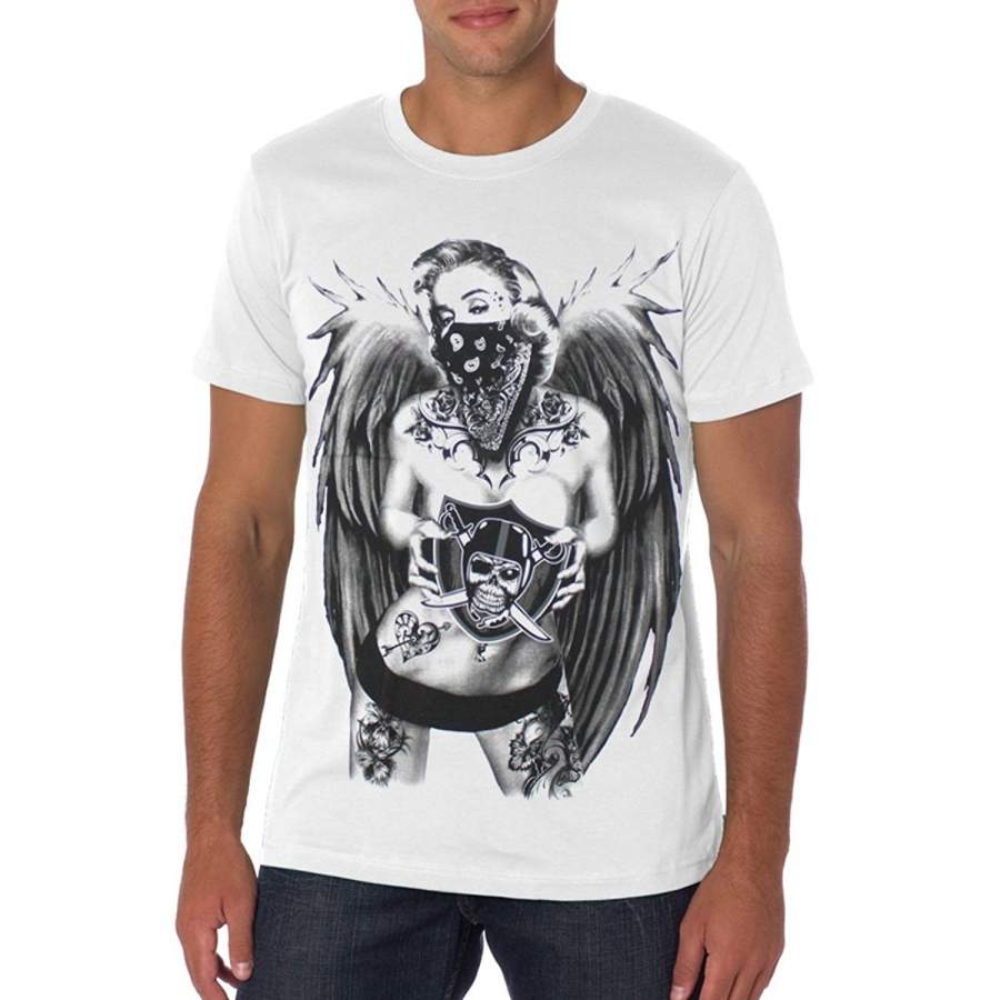 Fashion Men’s T-Shirt Short Sleeve California Republic Bear Raiders Marilyn men Summer casual shirt