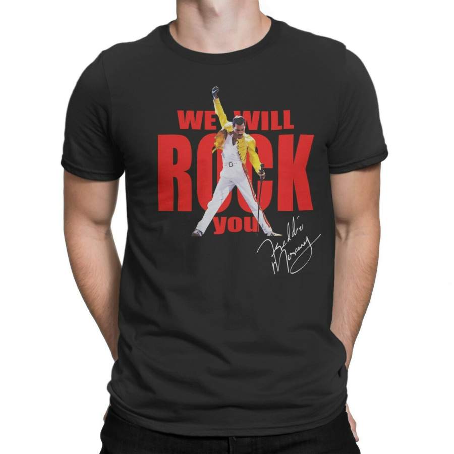 Freddie Mercury We Will Rock You Men T-shirt