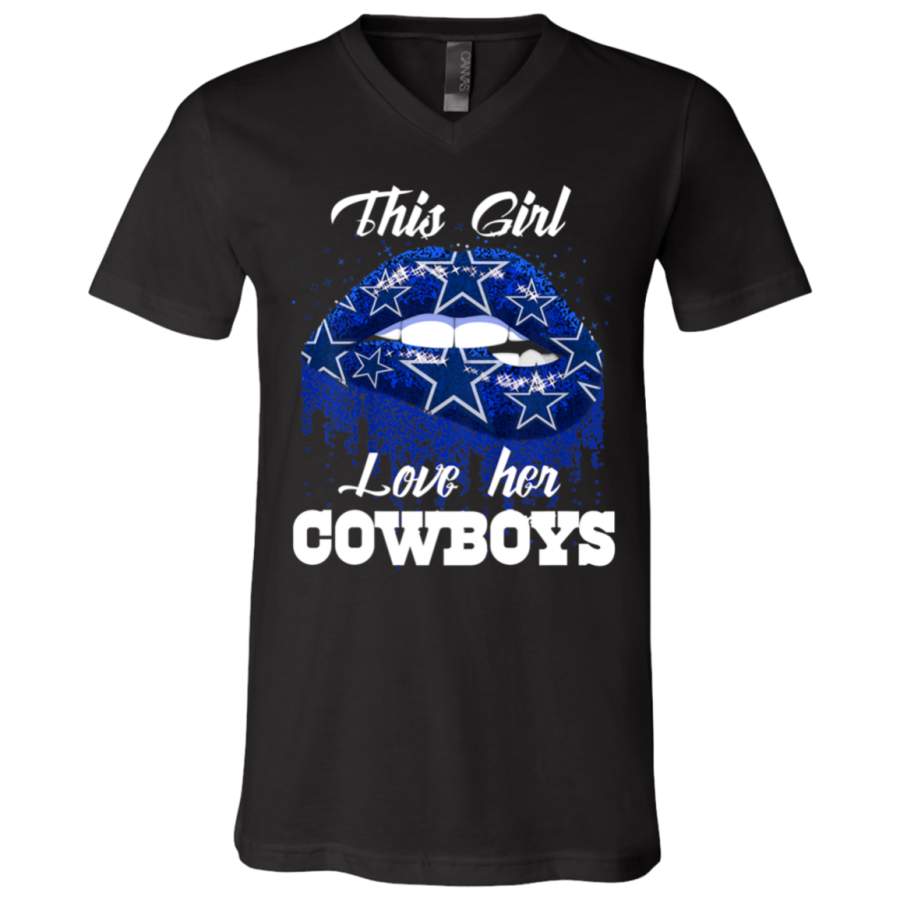 Cowboys football Dallas Fans American Unisex V-Neck