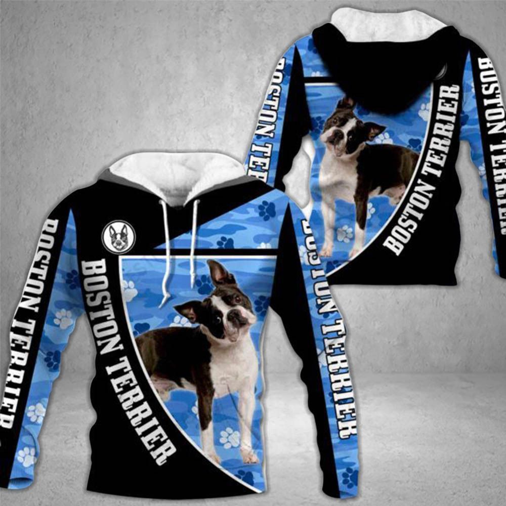 Boston Terrier Dog 3D All Over Printed Hoodie AM310711