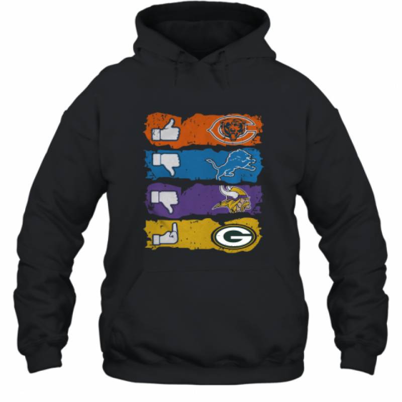 Chicago Bears Minnesota Vikings Detroit Lions and Green Bay Packers shirt Hoodie