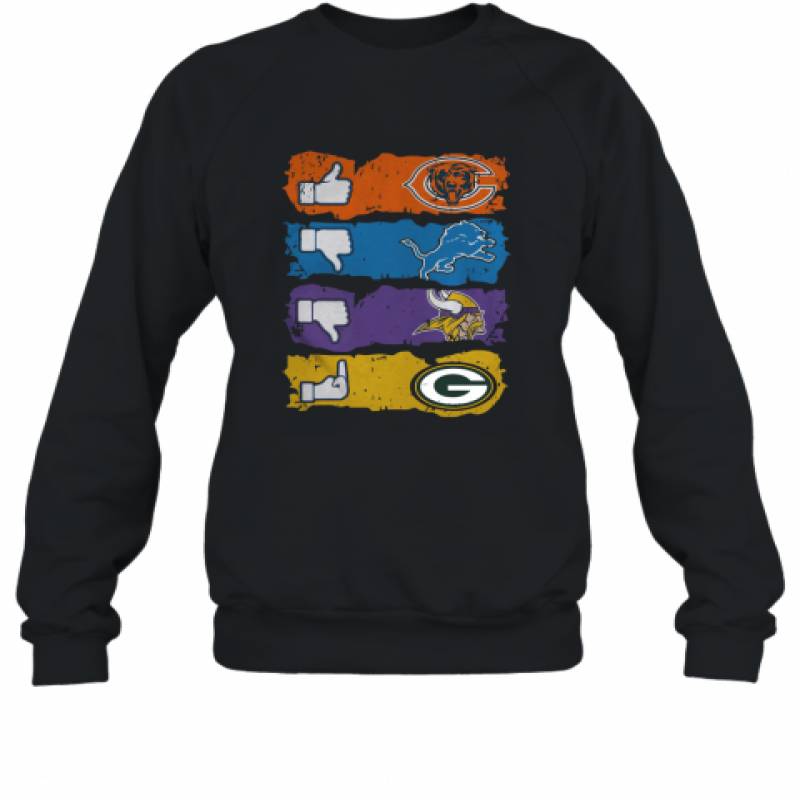 Chicago Bears Minnesota Vikings Detroit Lions and Green Bay Packers shirt Sweatshirt