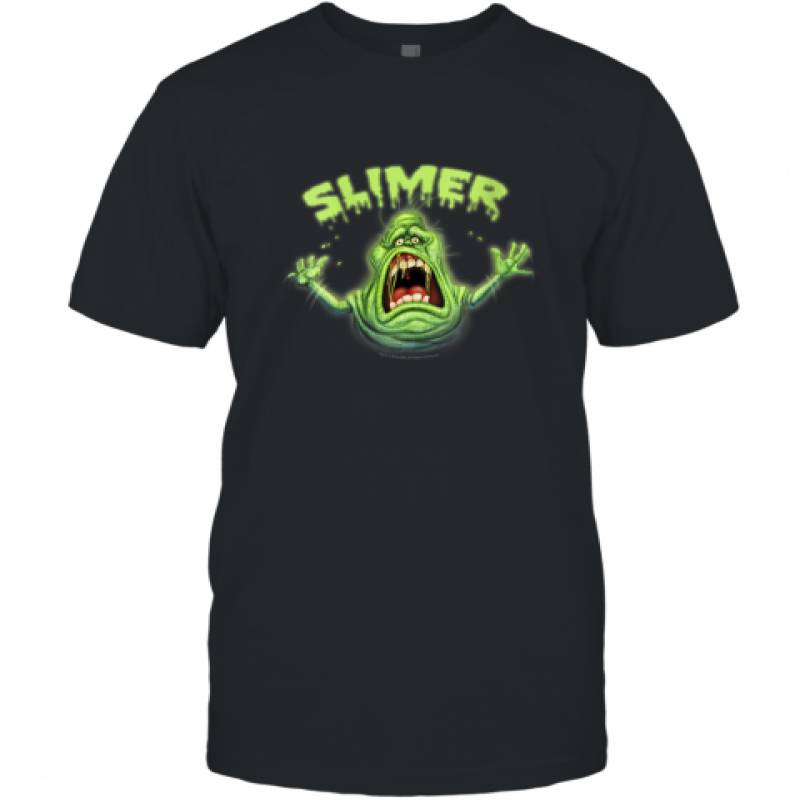 Ghostbusters Slimer Neon Portrait shirt T-Shirt