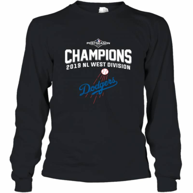 2019 NL West Division Champions Los Angeles Dodgers Shirt Long Sleeve T-Shirt