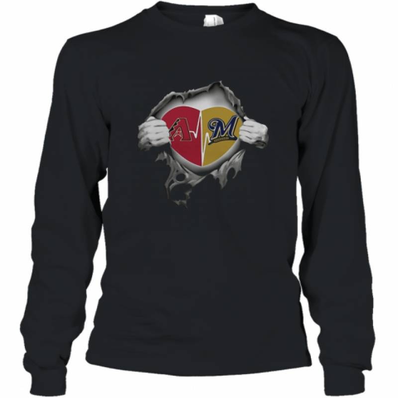 Arizona Diamondbacks Blood Inside Me Milwaukee Brewers shirt Long Sleeve T-Shirt