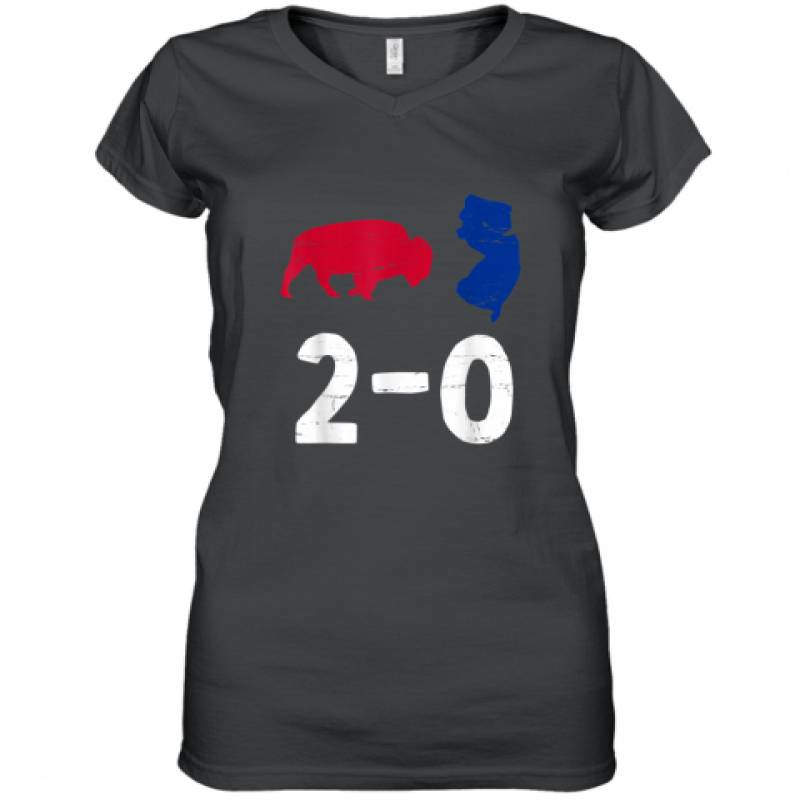 Bills Mafia Beats New Jersey Funny Buffalo New York Sports shirt Women's V-Neck T-Shirt