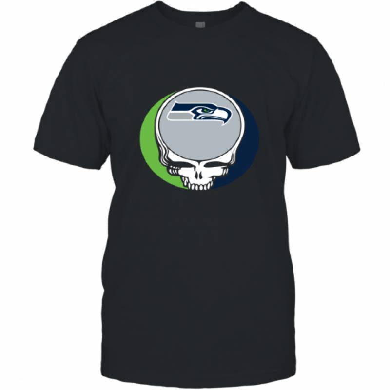 Halloween Skull Funny Football Team Seattle Seahawks shirt T-Shirt