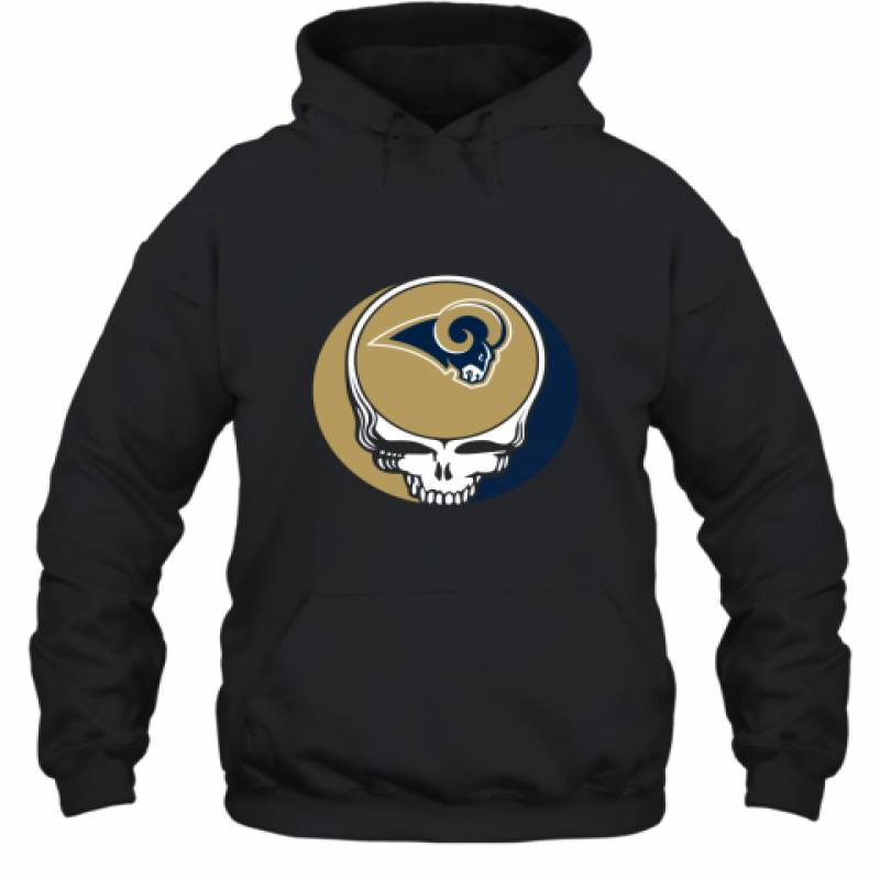 Halloween Skull Funny Football Team Los Angeles Rams Hoodie