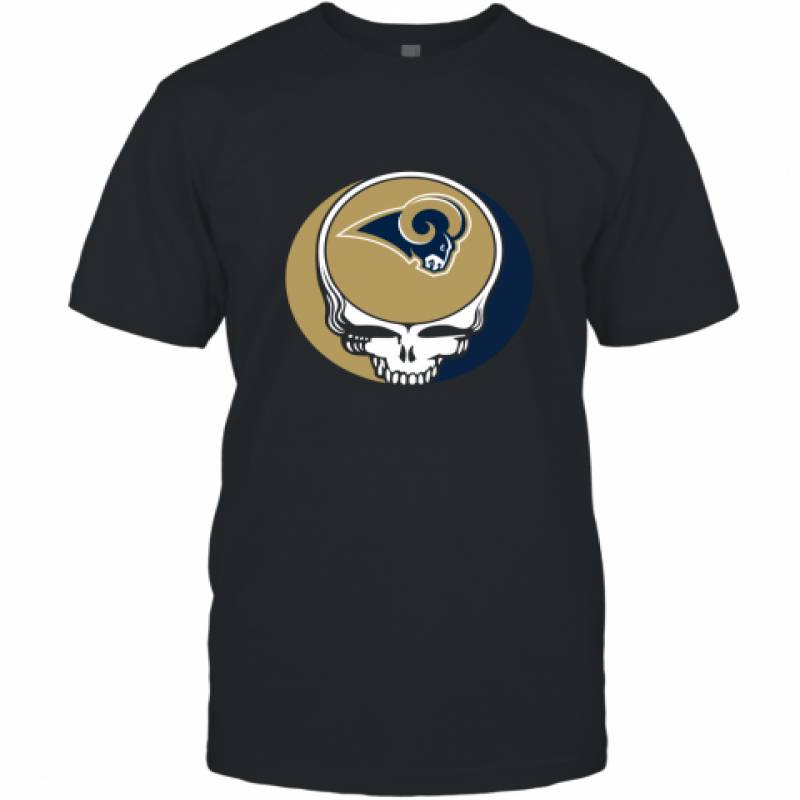 Halloween Skull Funny Football Team Los Angeles Rams T-Shirt