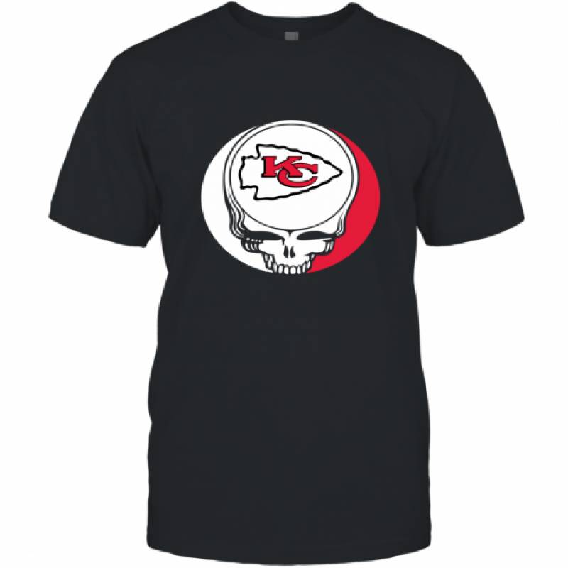 Halloween Skull Funny Football Team Kansas City Chiefs T-Shirt