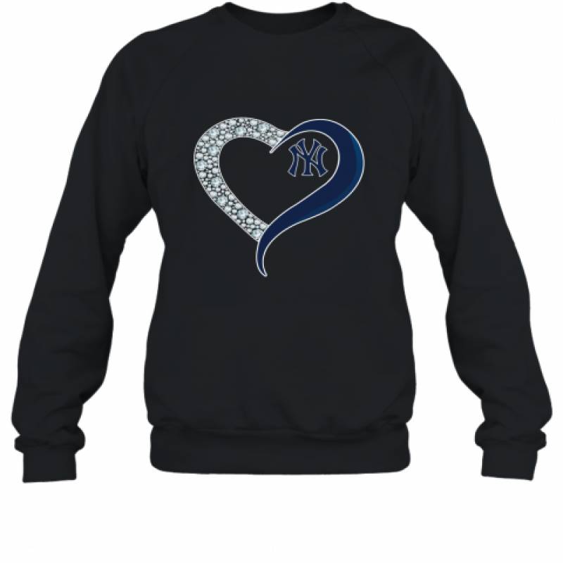 Diamond New York Yankees Heart shirt Sweatshirt