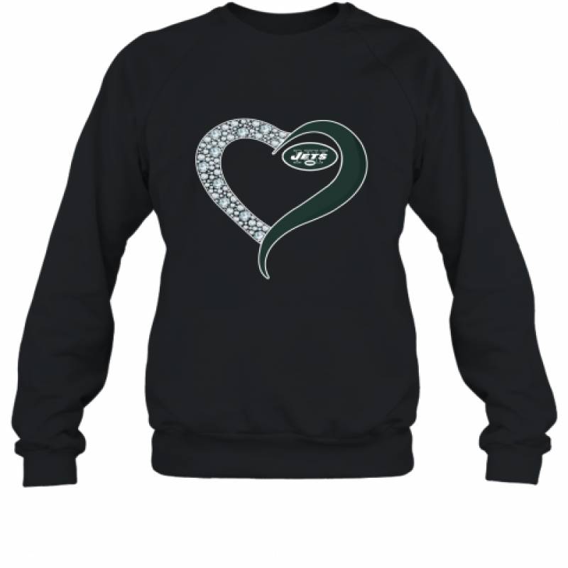 Diamond New York Jets Heart shirt Sweatshirt