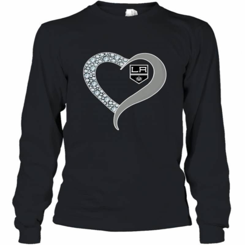 Diamond Los Angeles Kings Heart shirt Long Sleeve T-Shirt