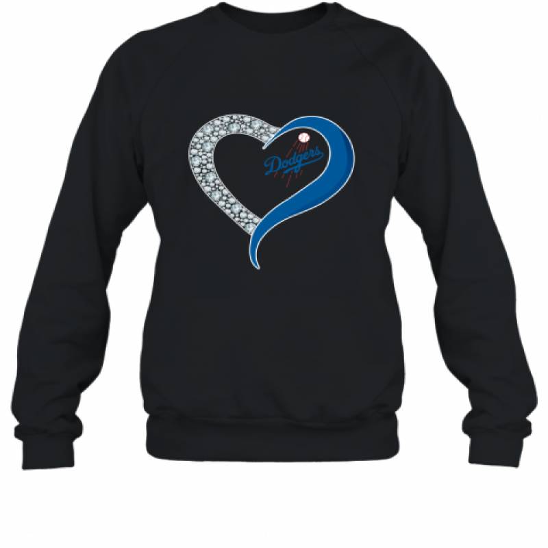 Diamond Los Angeles Dodgers Heart shirt Sweatshirt