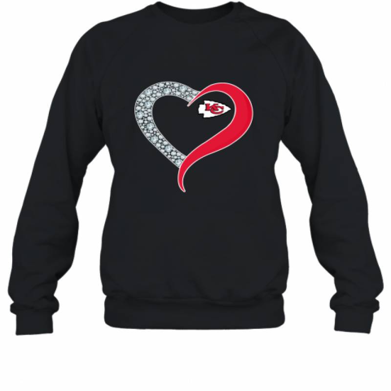 Diamond Kansas City Chiefs Heart shirt Sweatshirt